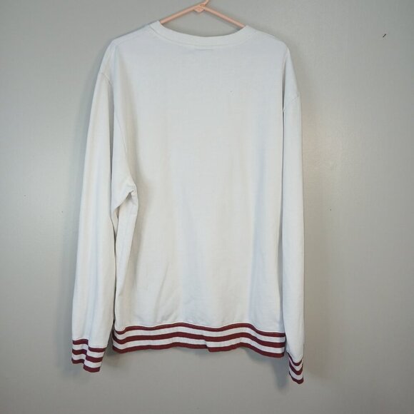 HARRY POTTER HOGWARTS SWEATSHIRT CREAM WITH CRIMSON AND GOLD , PLUS SIZE 22 - Picture 4 of 4